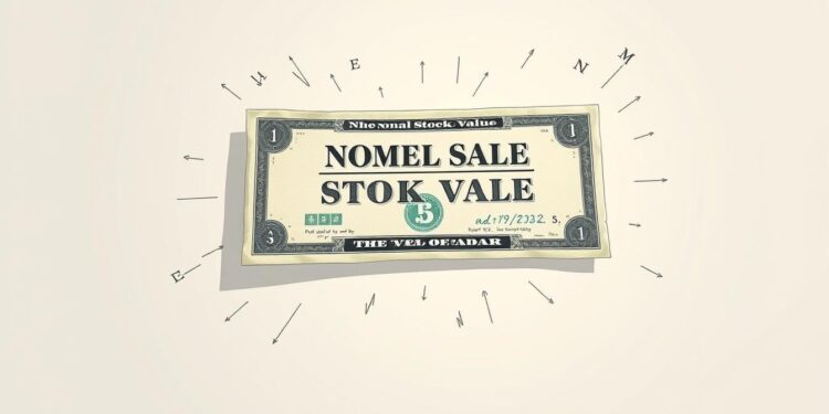 Valor nominal de una acción